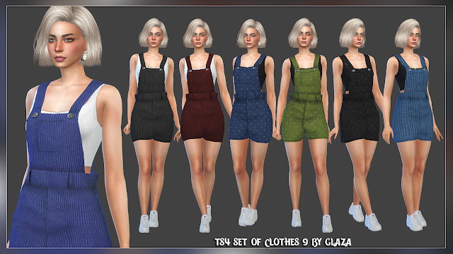 Sims 4 SET OF CLOTHES 9 at All by Glaza