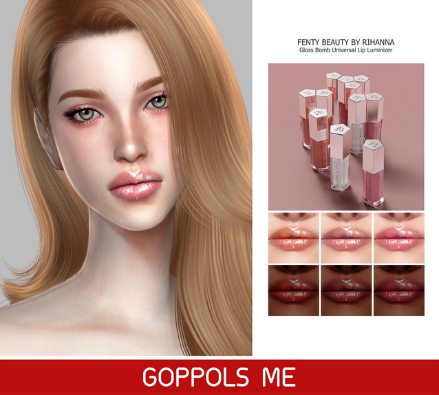 Sims 4 GPME Gloss Bomb Universal Lip (P) at GOPPOLS Me