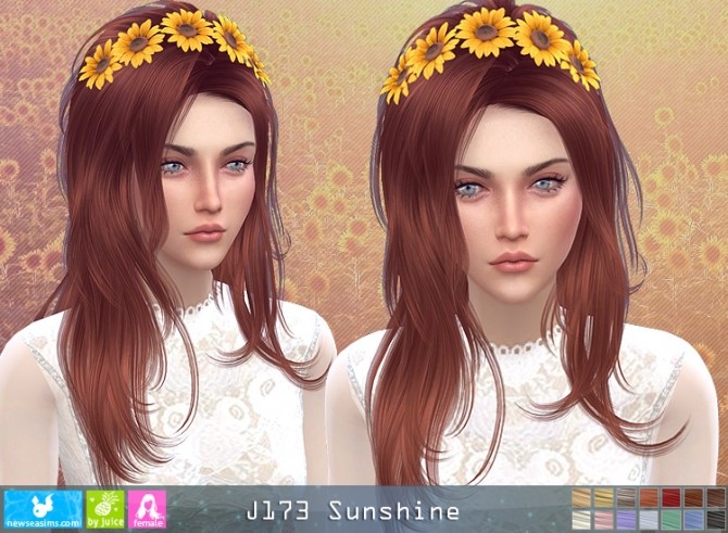 Sims 4 J173 Sunshine hair (P) at Newsea Sims 4