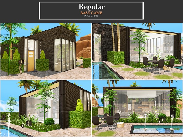 Sims 4 Regular house by Pralinesims at TSR