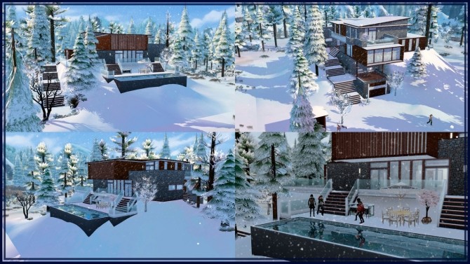 Sims 4 Modern Winter Rental at GravySims