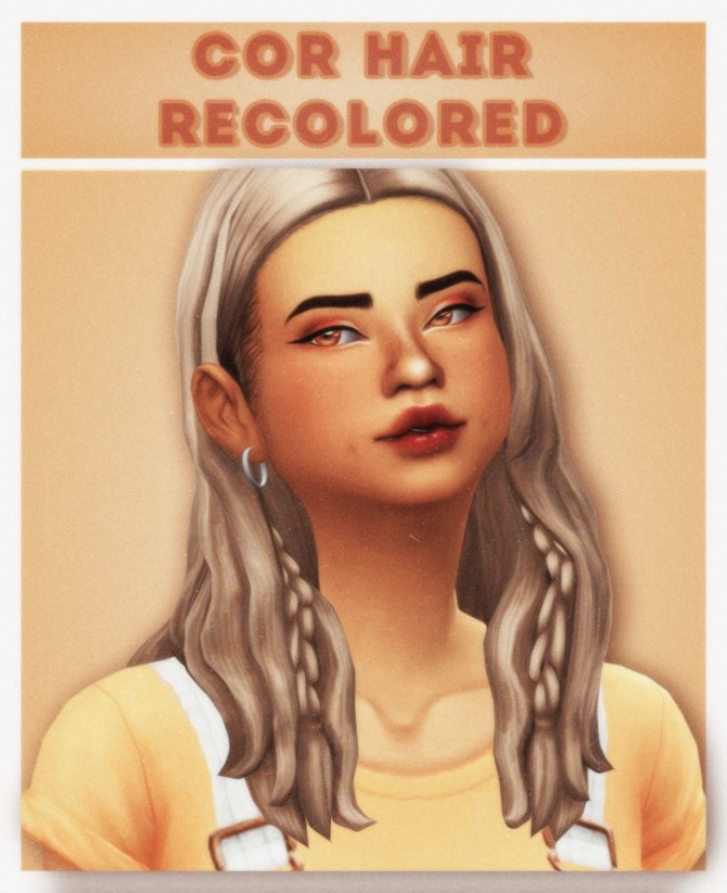 Sims 4 Disanity sims‘ cor hair recolour at cowplant pizza