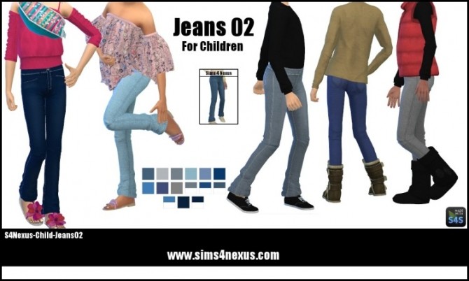 Sims 4 Jeans 02 by SamanthaGump at Sims 4 Nexus