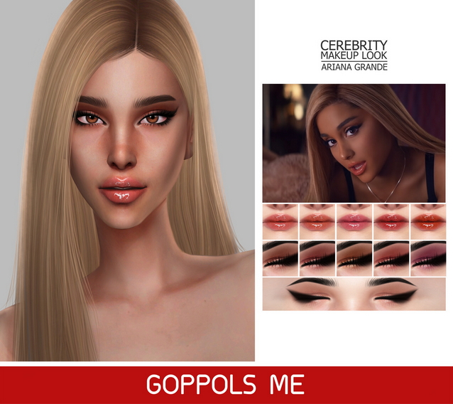 Sims 4 GPME Celebrity Makeup Look AG at GOPPOLS Me