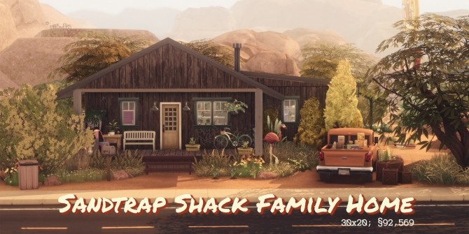 Sims 4 SANDTRAP SHACK house at Picture Amoebae