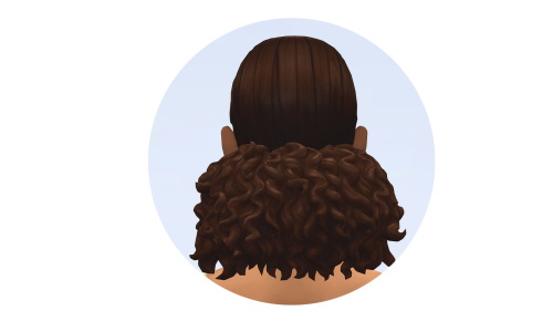 Sims 4 SLEEK PUFF HAIR at Vikai