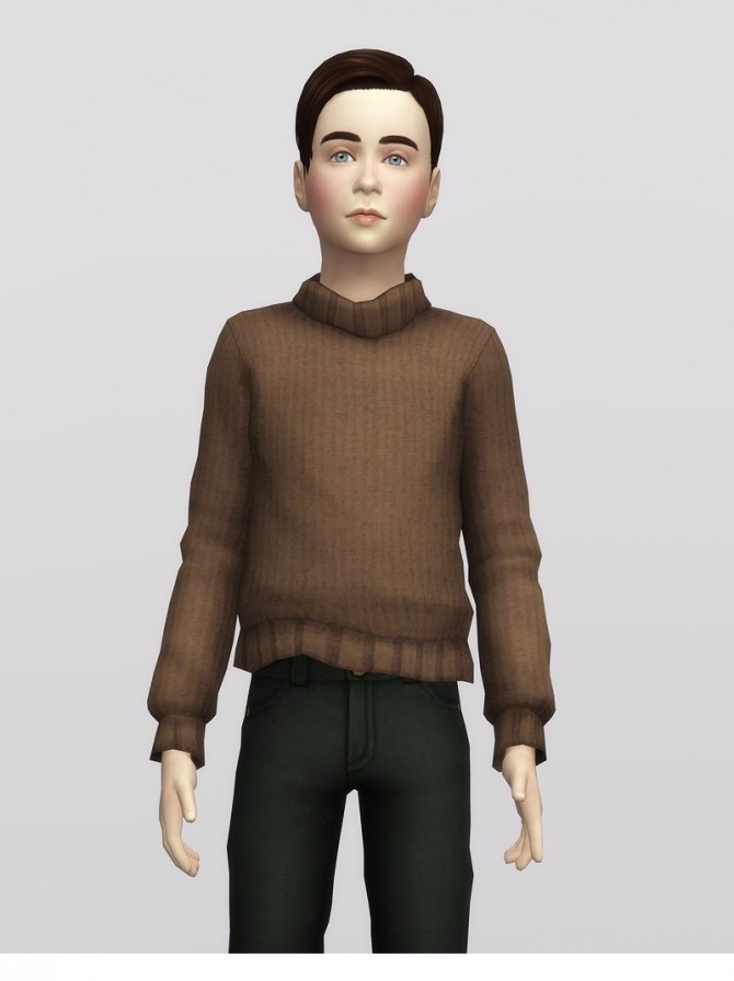 Sims 4 Knit Sweater for Kids at Rusty Nail