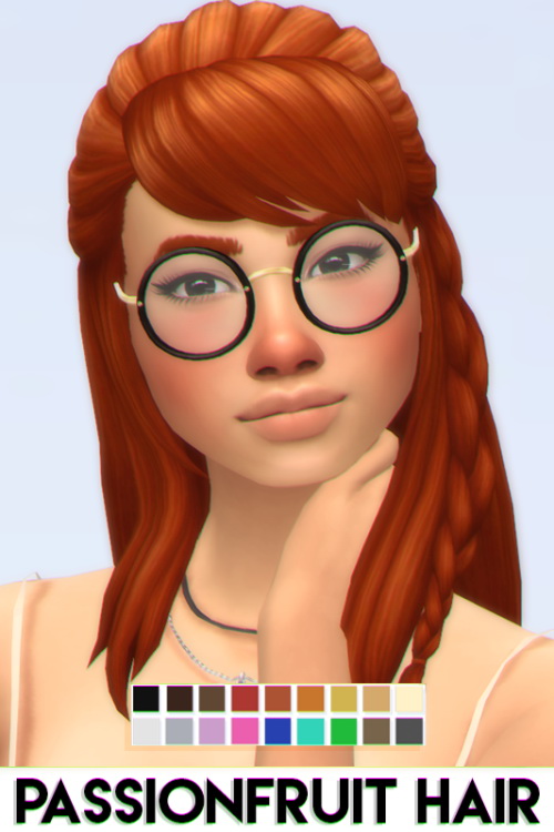 Sims 4 PASSIONFRUIT HAIR at Vikai