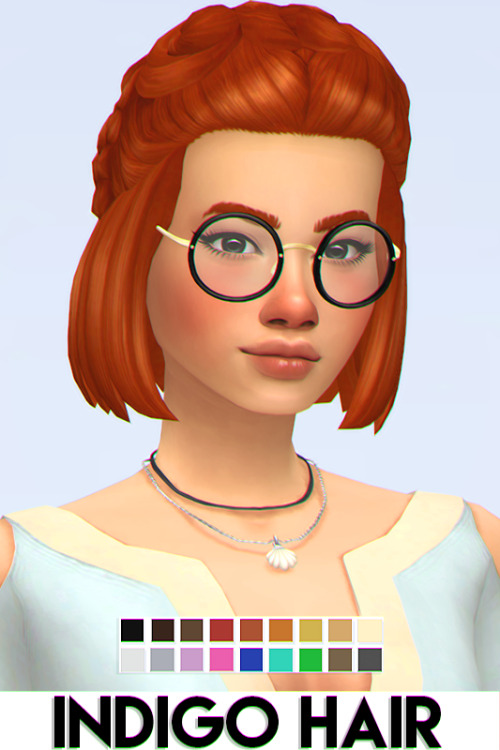 Sims 4 INDIGO HAIR at Vikai