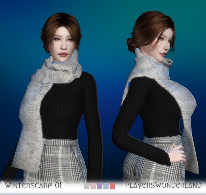 Sims 4 Winterscarf 01 at PW’s Creations