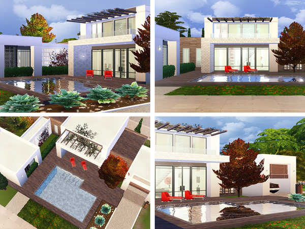 Sims 4 Morgan contemporary house by Rirann at TSR