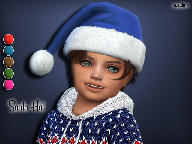 Sims 4 Santa Hat (Toddler) at MSQ Sims
