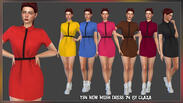 Sims 4 Dress 74 at All by Glaza