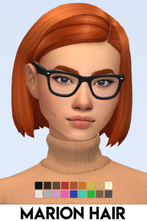 Sims 4 MARION HAIR at Vikai