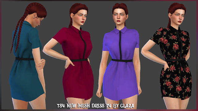 Sims 4 Dress 74 at All by Glaza