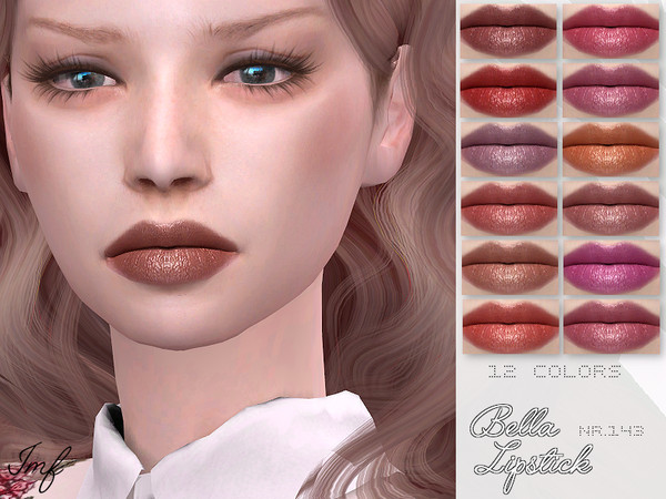 Sims 4 IMF Bella Lipstick N.143 by IzzieMcFire at TSR