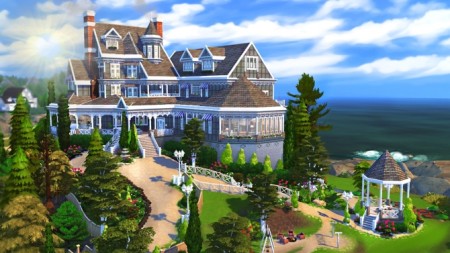 Hillcrest giant manor atop the cliffs of Brindleton Bay at BERESIMS