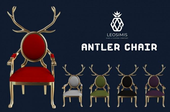 Sims 4 Antler Chair (P) at Leo Sims