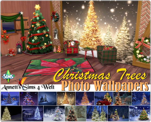 Sims 4 Christmas Tree Photo Wallpapers at Annett’s Sims 4 Welt