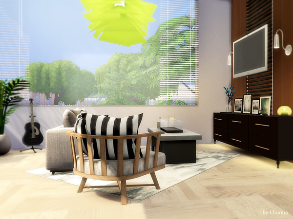 Sims 4 Modern Base small modern house by Lhonna at TSR