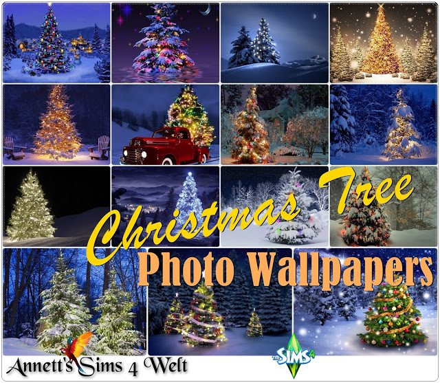 Sims 4 Christmas Tree Photo Wallpapers at Annett’s Sims 4 Welt