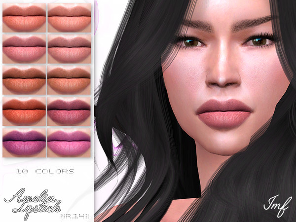 Sims 4 IMF Amelia Lipstick N.142 by IzzieMcFire at TSR