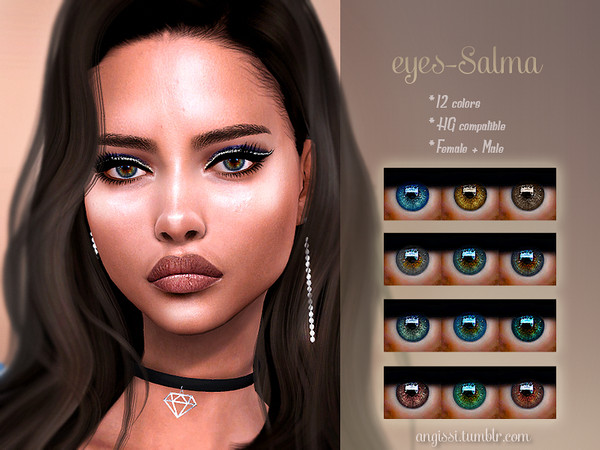 Sims 4 Salma eyes by ANGISSI at TSR