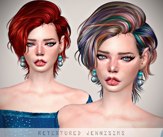 Sims 4 Newsea Rough Sketch Hair retexture at Jenni Sims