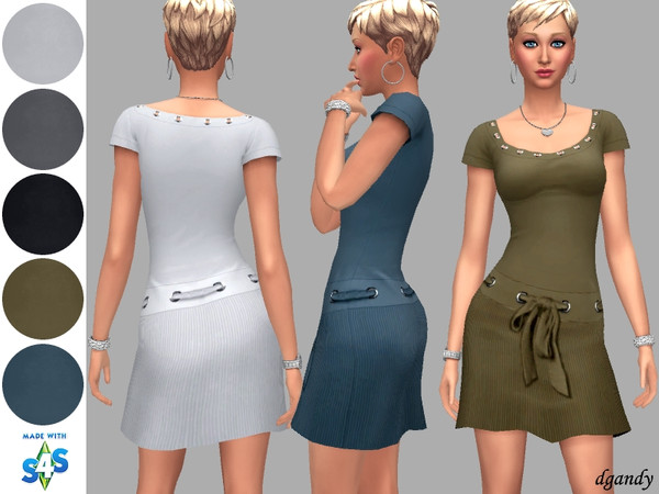 Sims 4 Toni dress by dgandy at TSR