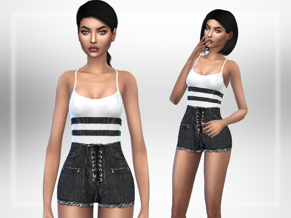 Sims 4 Donna Outfit by Puresim at TSR