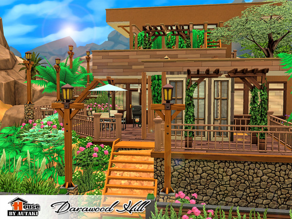 Sims 4 Darawood Hill house by autaki at TSR