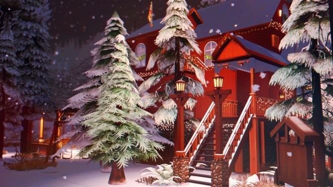 Sims 4 Winter Cottage at Wiz Creations