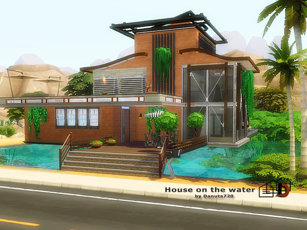 Sims 4 House on the water by Danuta720 at TSR