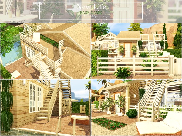 Sims 4 New Life house by Pralinesims at TSR