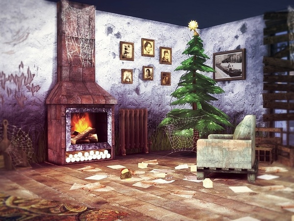 Sims 4 Abandoned House 3 by MychQQQ at TSR