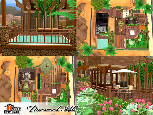 Sims 4 Darawood Hill house by autaki at TSR