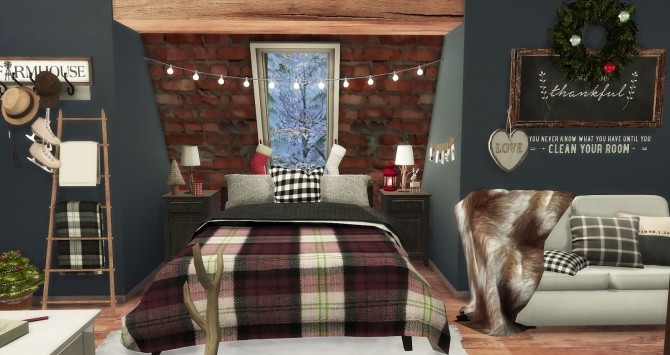 Sims 4 Christmas Cottage at Ruby’s Home Design
