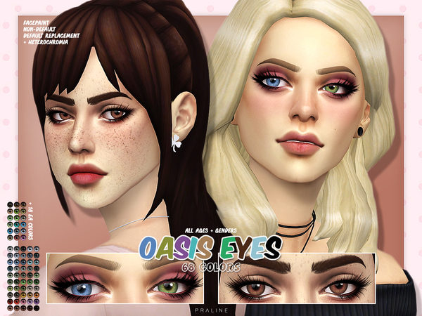 Sims 4 Oasis Eyes N155 by Pralinesims at TSR