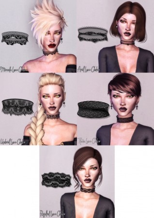 Lace Choker Collection at Deep Space