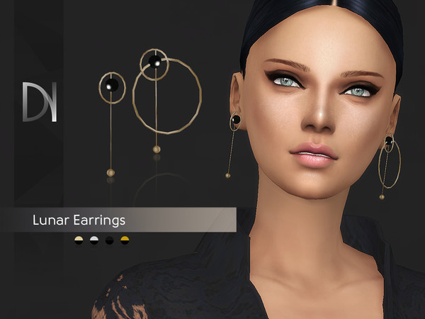 Sims 4 Lunar Earrings by DarkNighTt at TSR