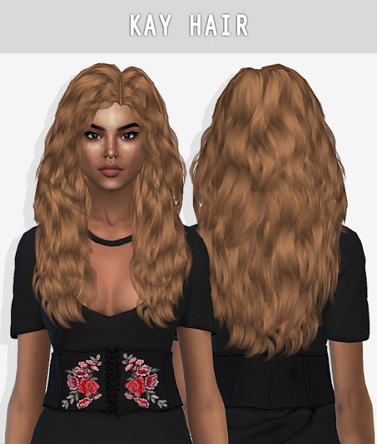 Sims 4 KAY HAIR V1 at Grafity cc