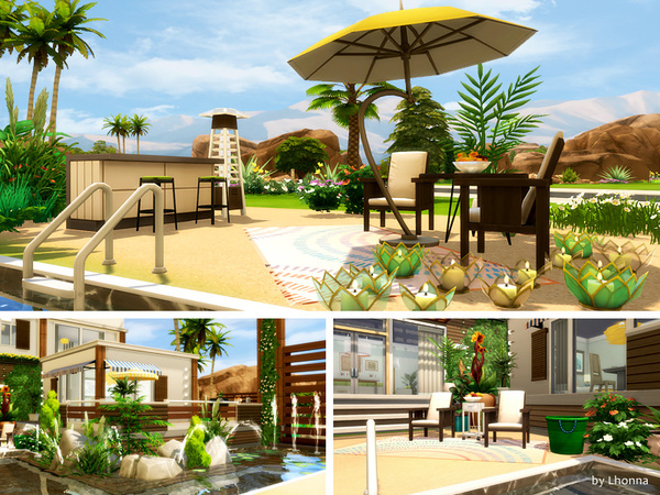 Sims 4 Eco Beach House by Lhonna at TSR