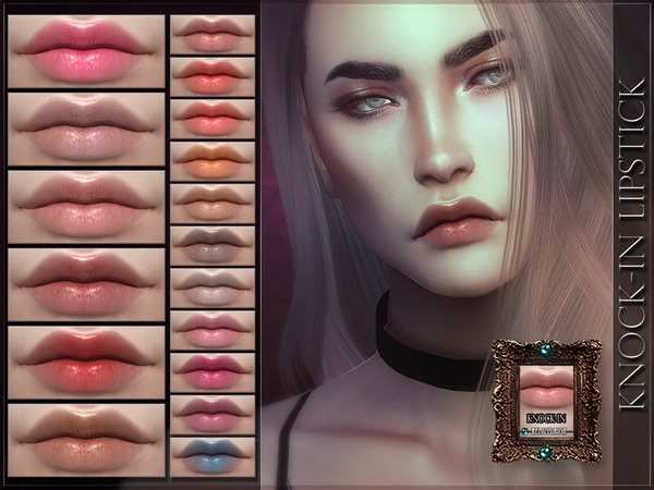 Sims 4 Knock in Lipstick by RemusSirion at TSR