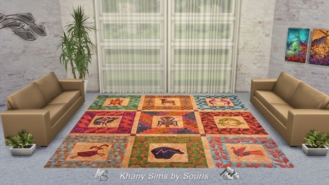 Sims 4 SQUITTEL rugs by Souris at Khany Sims