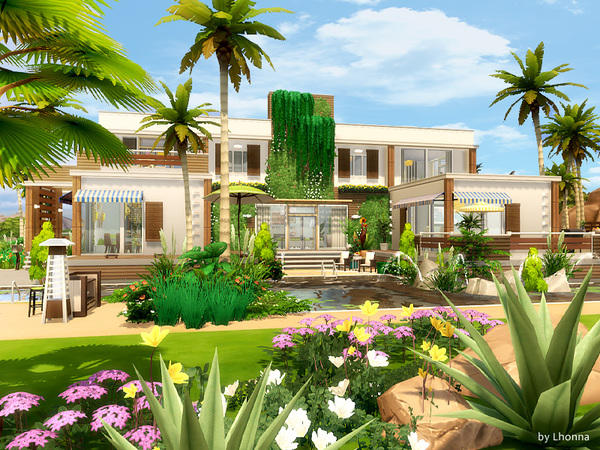 Sims 4 Eco Beach House by Lhonna at TSR
