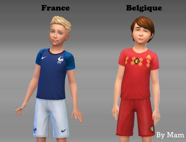 Sims 4 Football uniforms at Sims Artists