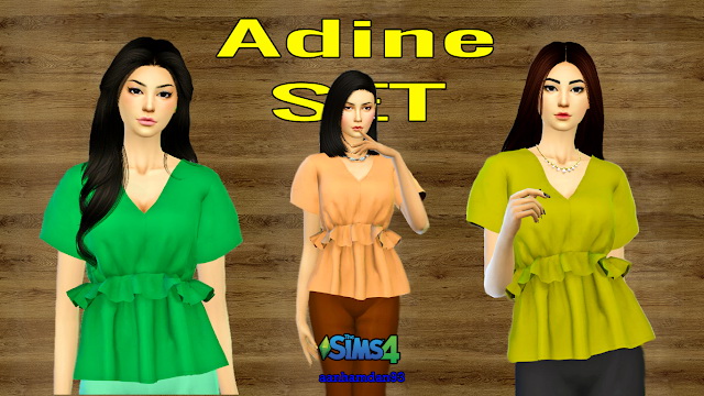 Sims 4 Adine SET at Aan Hamdan Simmer93