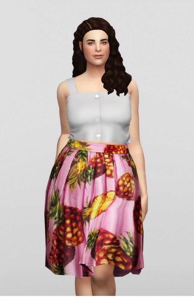 Sims 4 Pineapple Skirt at Rusty Nail