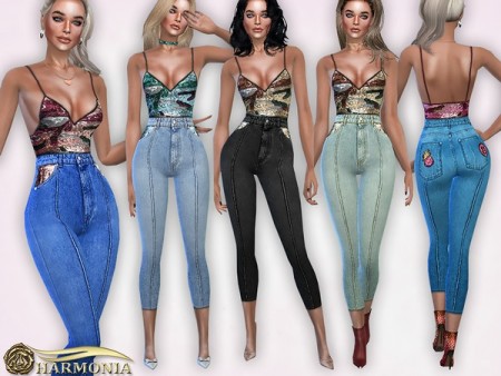 Sequin Cami and Jeans Set by Harmonia at TSR