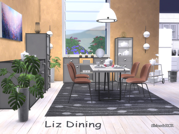Sims 4 Dining Liz by ShinoKCR at TSR